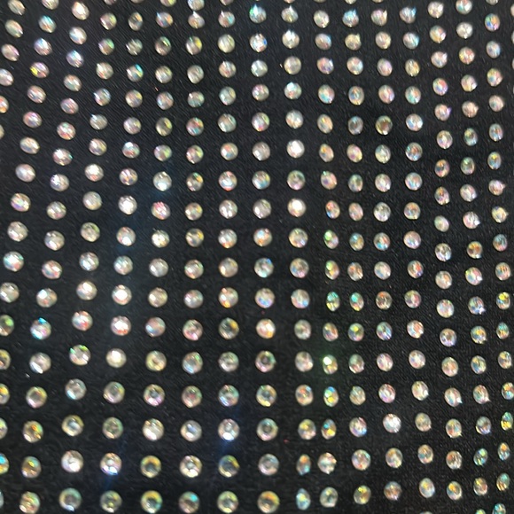 Bella Seamless Black Rhinestones Tank Top Bralette sports bra Women’s Size M - Picture 3 of 4